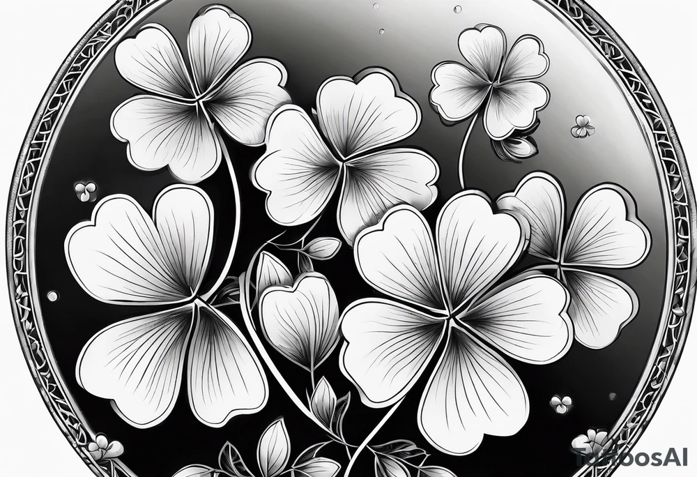 four-leaf clover tattoo idea