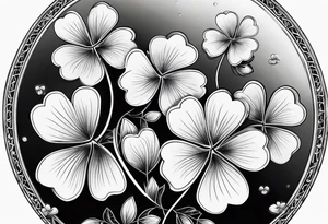 four-leaf clover tattoo idea