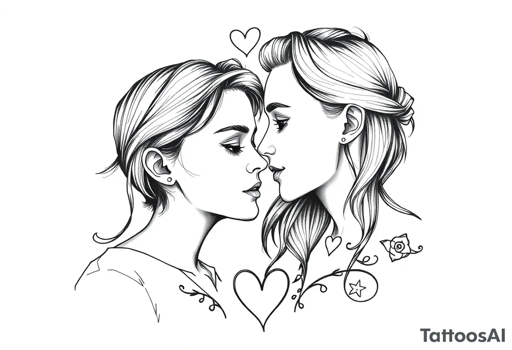 Middle school sweethearts, from day one, unconditional, forever, soulmates tattoo idea