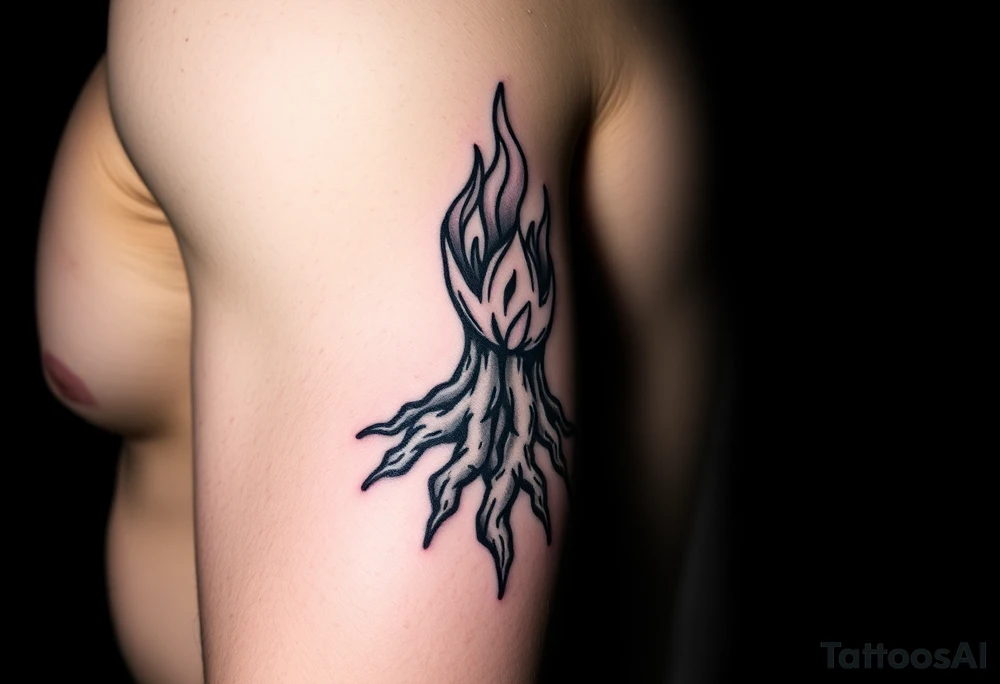 fire in a roots prison tattoo idea