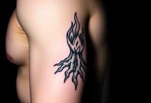 fire in a roots prison tattoo idea