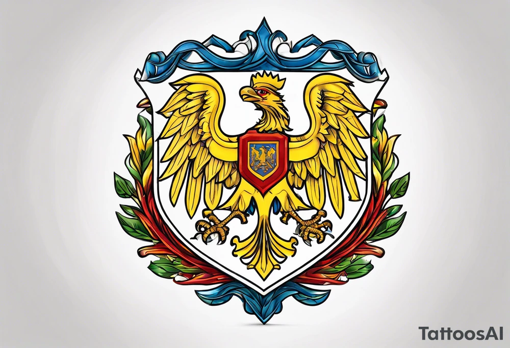 Romanian coat of arms tattoo idea