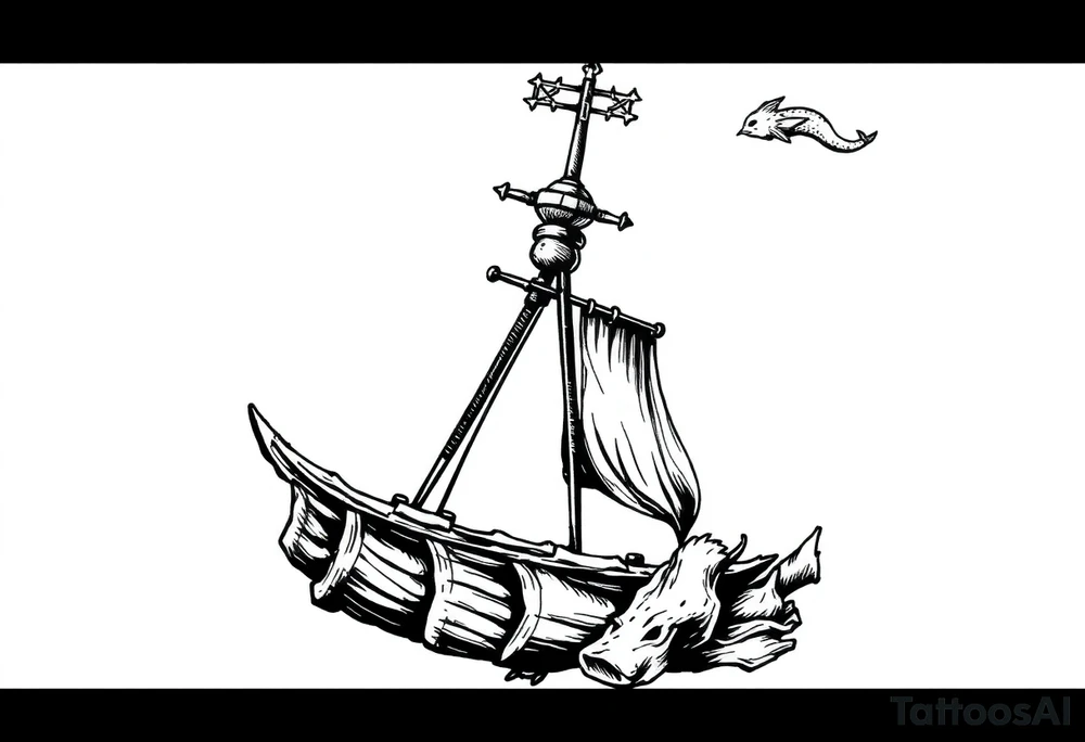 Queen Anne's Revenge tattoo idea