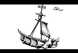 Queen Anne's Revenge tattoo idea