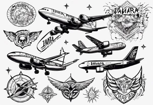 Plane text that says Imara tattoo idea