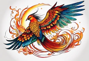 Flying Phoenix tattoo idea