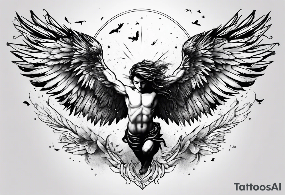 icarus falling tattoo idea