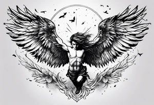 icarus falling tattoo idea