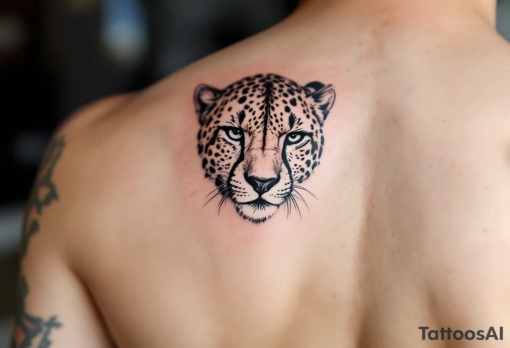 cheetah tattoo tattoo idea