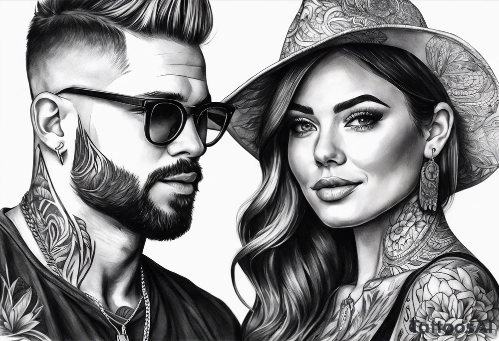 Husband and wife tattoo idea tattoo idea