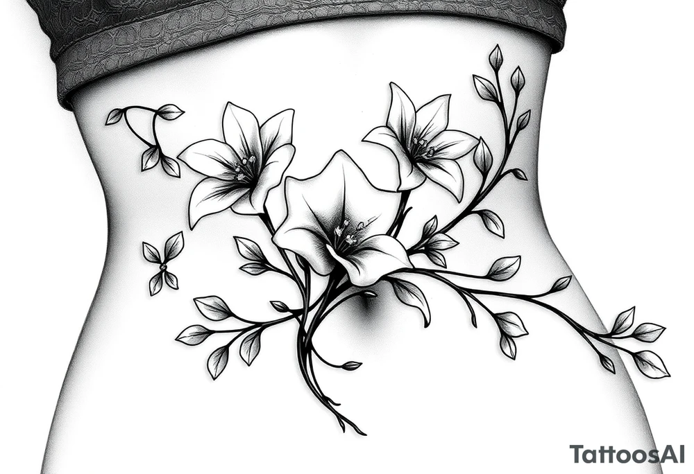 lillie’s and vines that can wrap around tattoo idea