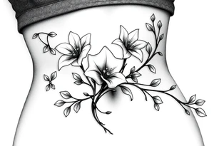 lillie’s and vines that can wrap around tattoo idea