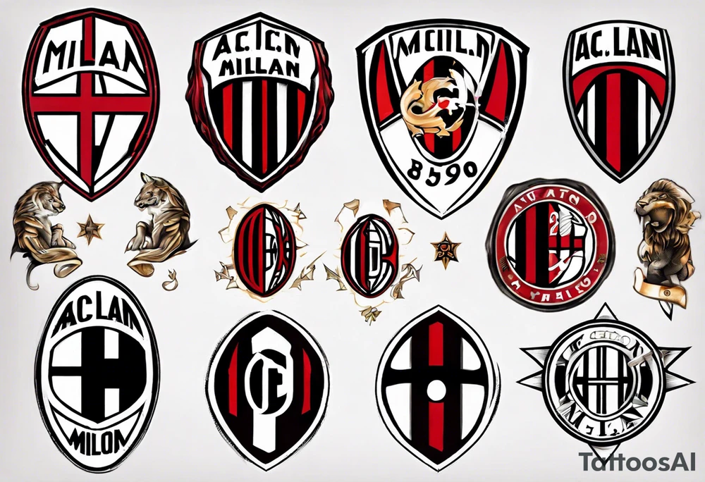 Ac milan tattoo idea