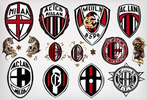 Ac milan tattoo idea
