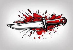 Bloody scalpel tattoo idea