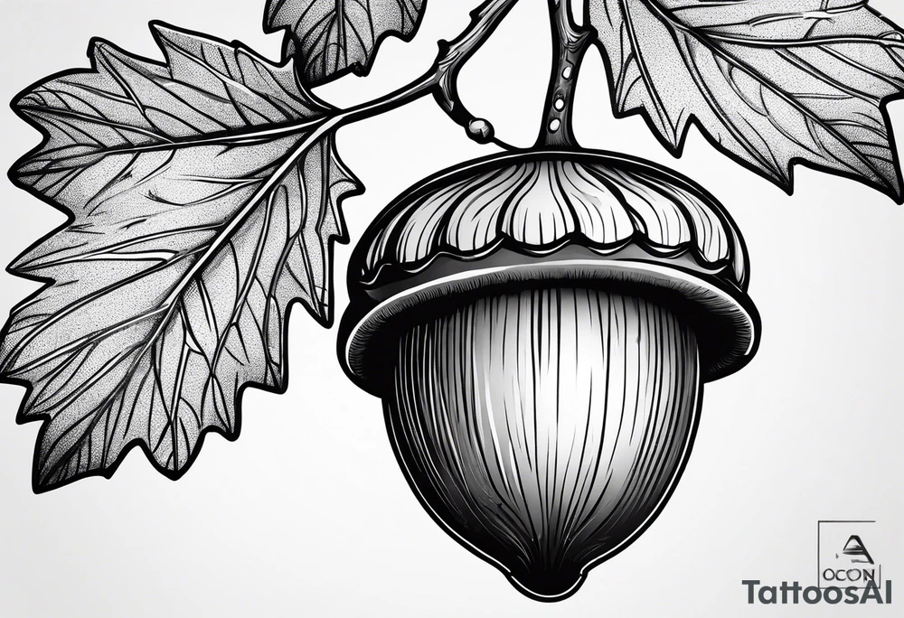 Acorn tattoo idea
