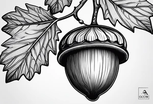 Acorn tattoo idea