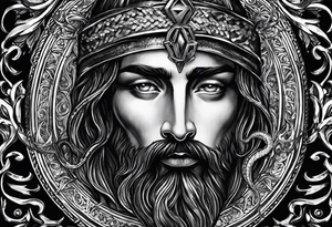Bible verse: "Jesus replied "Behold, I give unto you power to tread on serpents and scorpions, and over all the power of the enemy: and nothing shall by any means hurt you"" tattoo idea