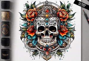 The name Drew with travel tattoo idea