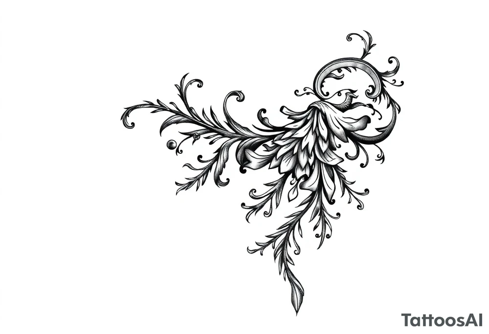 mytical shaman and mytolog style ornametn with ancient rhyme tattoo idea