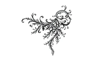 mytical shaman and mytolog style ornametn with ancient rhyme tattoo idea