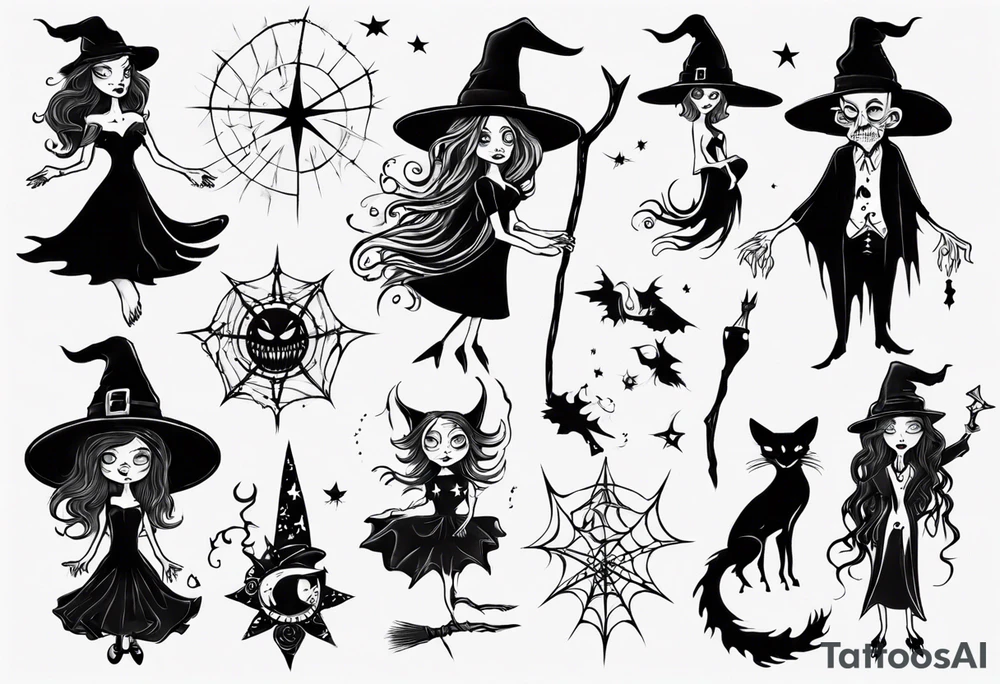 witch tattoo idea
