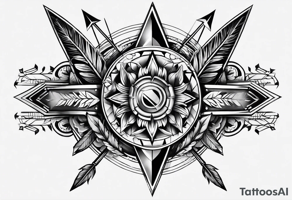 arrow
parallel tattoo idea