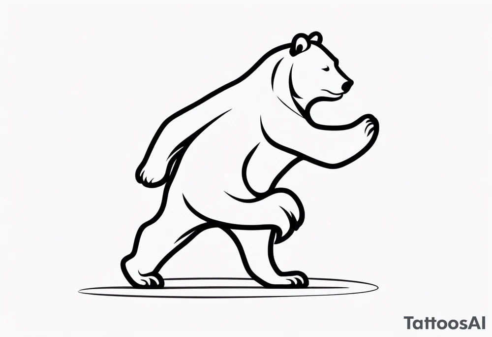 Dancing bear tattoo idea