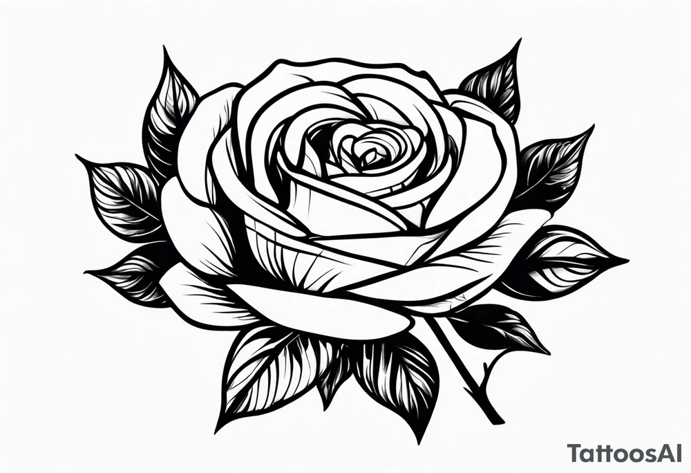 BLACK rose tattoo idea