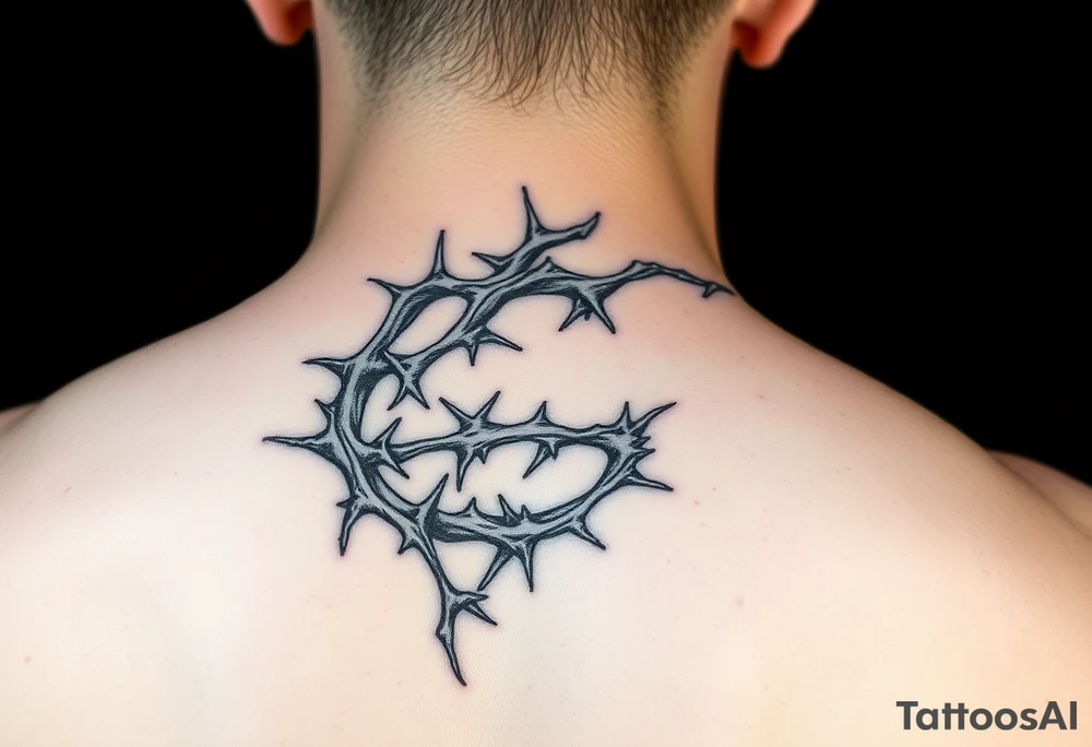 thorns wrapping around my leg tattoo idea