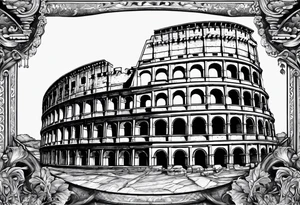 Roman coliseum tattoo idea