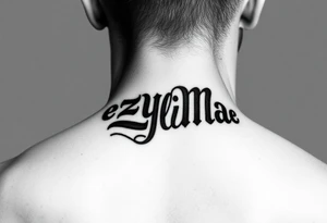 KeezY MadE Bubblicious style word tattoo idea
