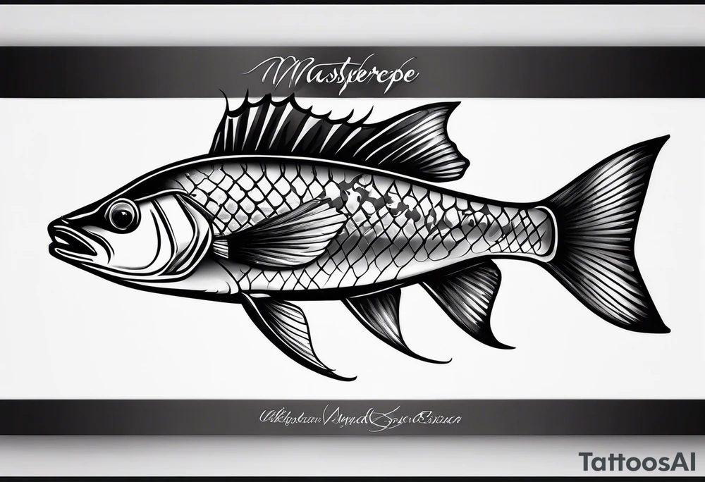 Spearfishing tattoo idea