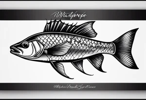 Spearfishing tattoo idea