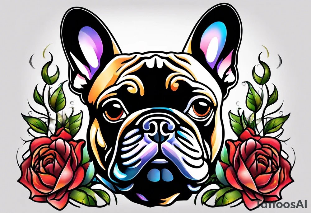 French Bulldog tattoo idea