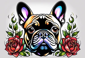 French Bulldog tattoo idea