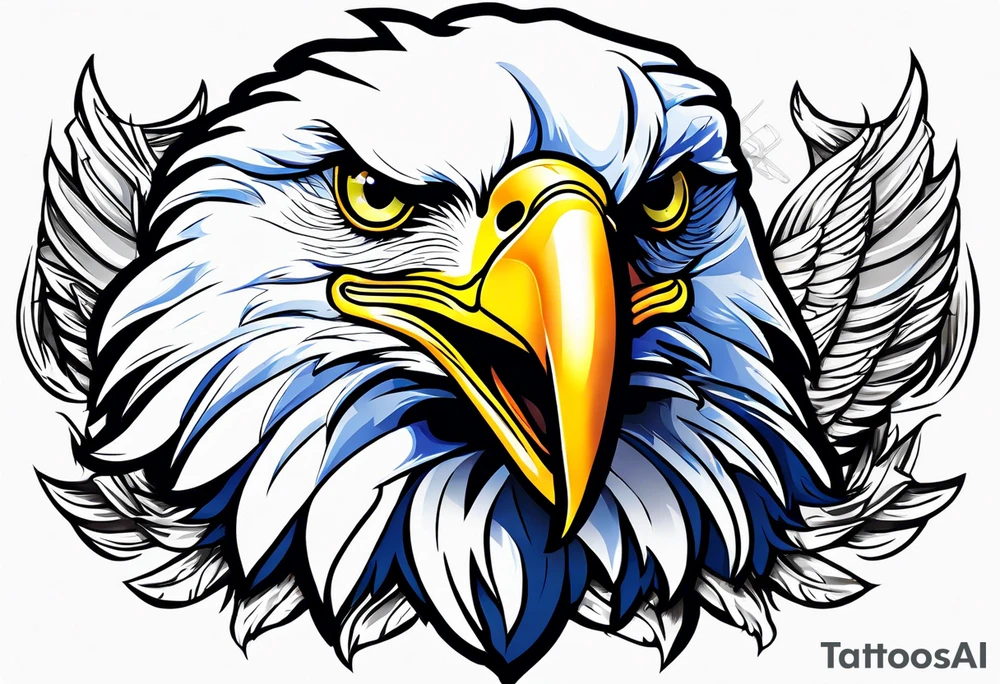 love bald eagle imagery tattoo idea