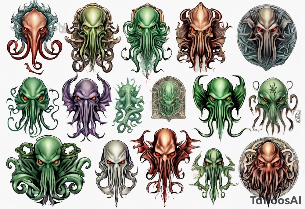 Cthulhu god tattoo idea