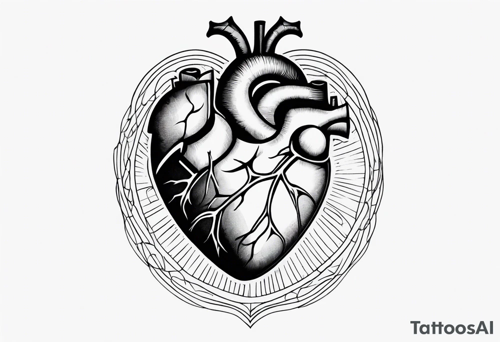 visceral heart tattoo idea