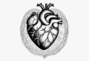 visceral heart tattoo idea