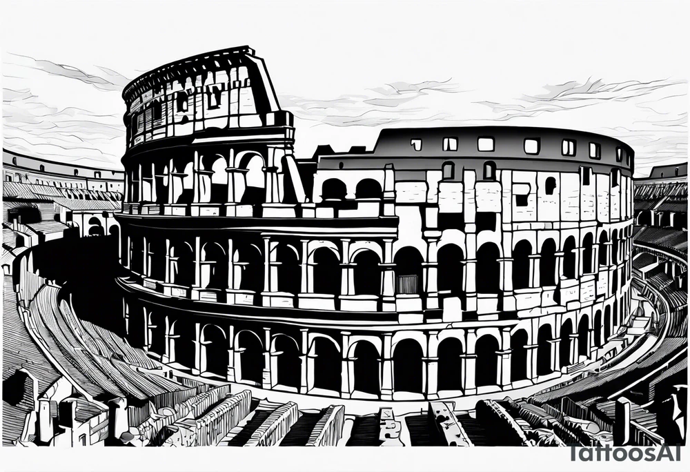 Rome colosseum tattoo idea
