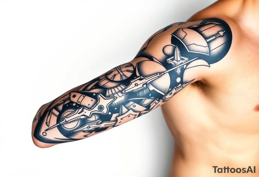 Outer space tattoo idea