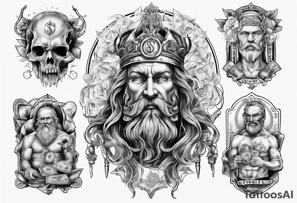 swedish god with money tattoo idea
