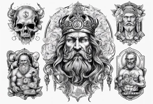 swedish god with money tattoo idea