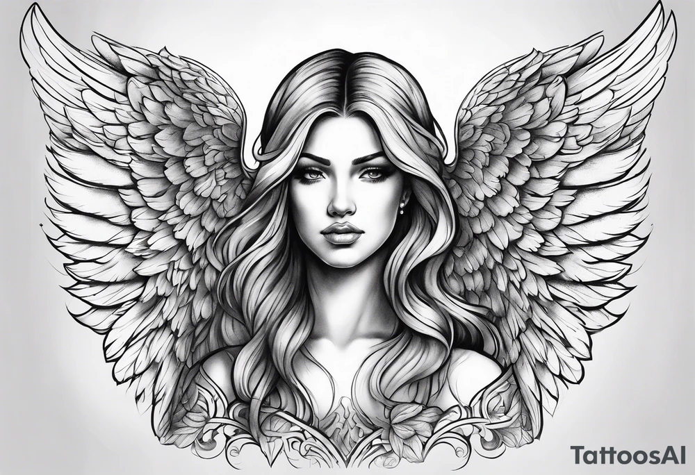 angel tattoo idea