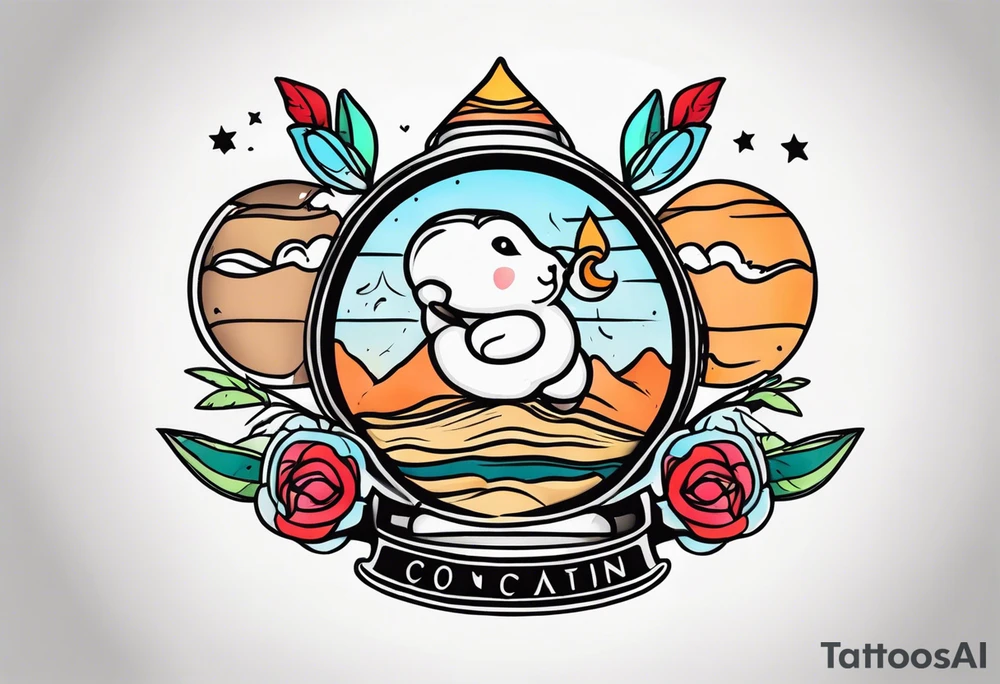 cute cocain tattoo idea