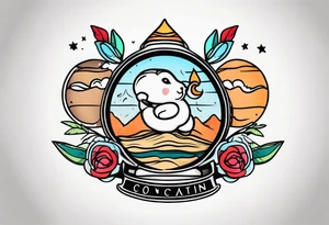 cute cocain tattoo idea