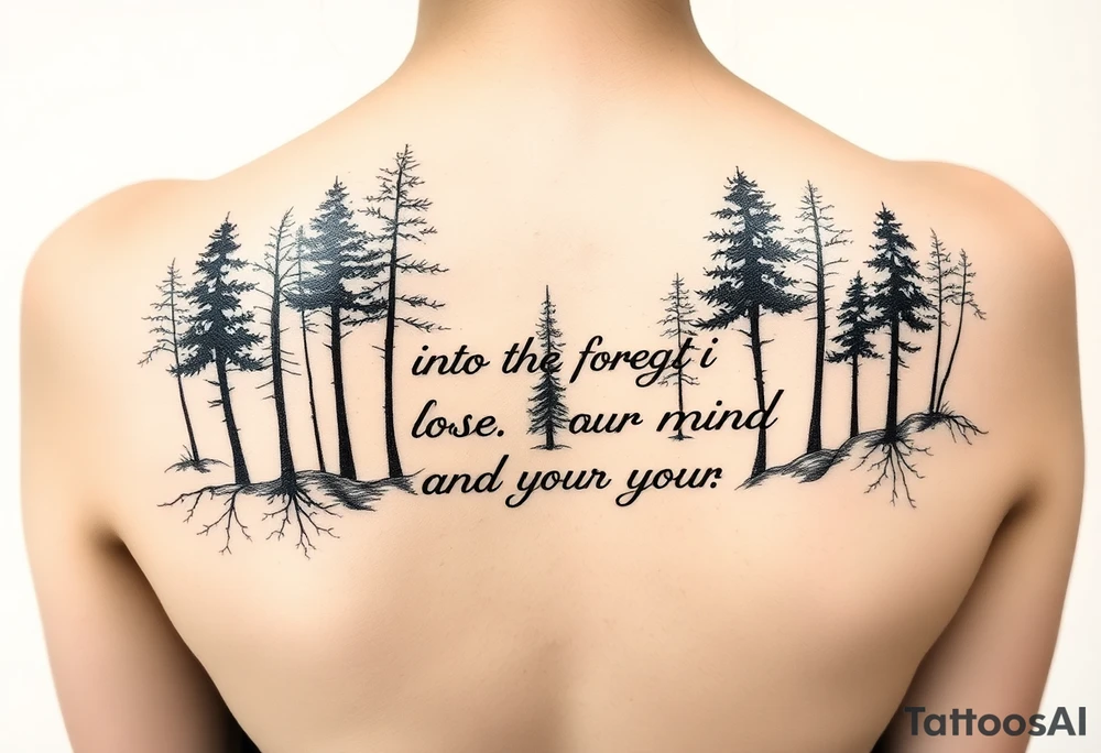 Into the forest I go to lose my mind and find my soul tattoo idea