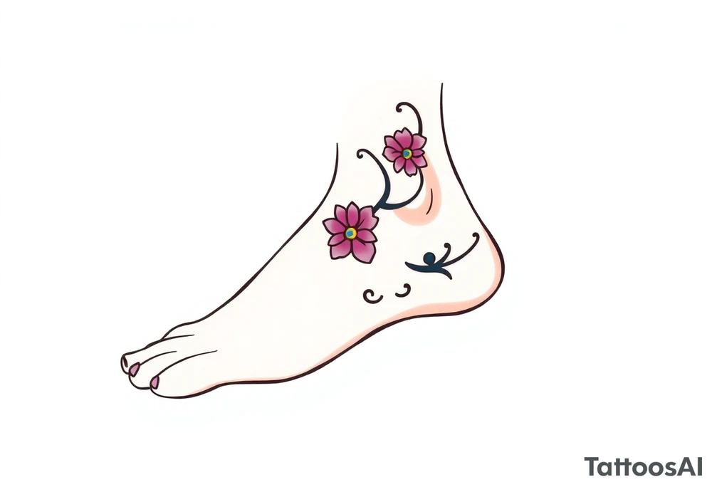 ankle tattoo on the ankle tattoo idea