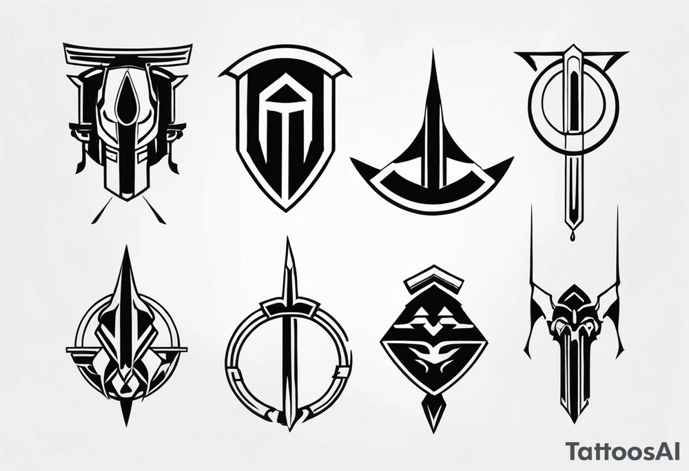 Ancient spartan symbol tattoo tattoo idea